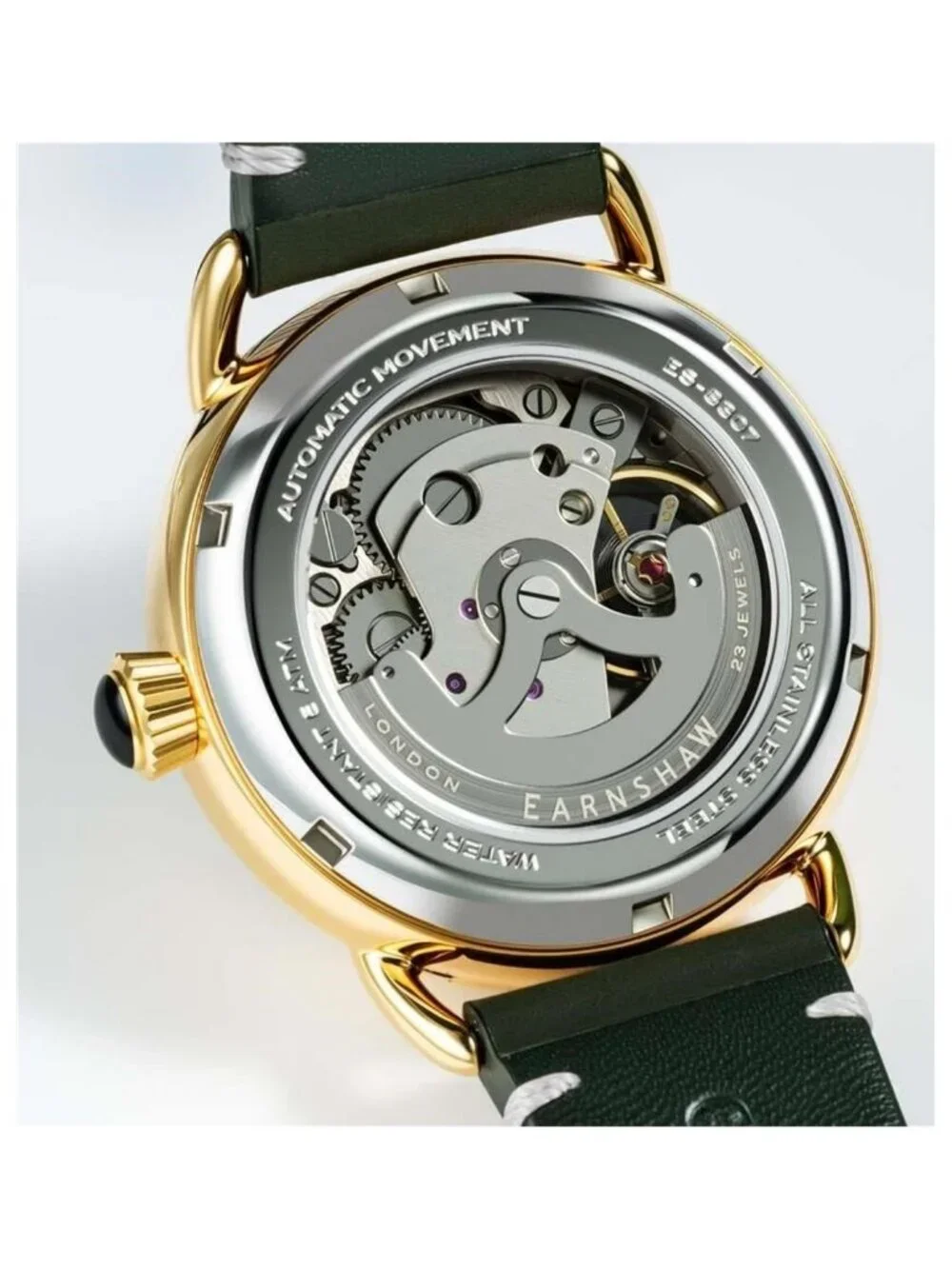 NWT Thomas Earnshaw Investigator Automatic Green Dial Men's Watch